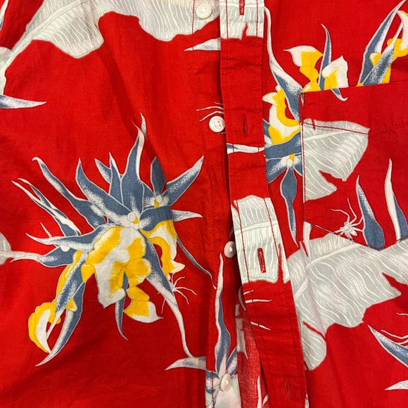 Vans short sleeve floral print button up size s - Picture 2 of 4